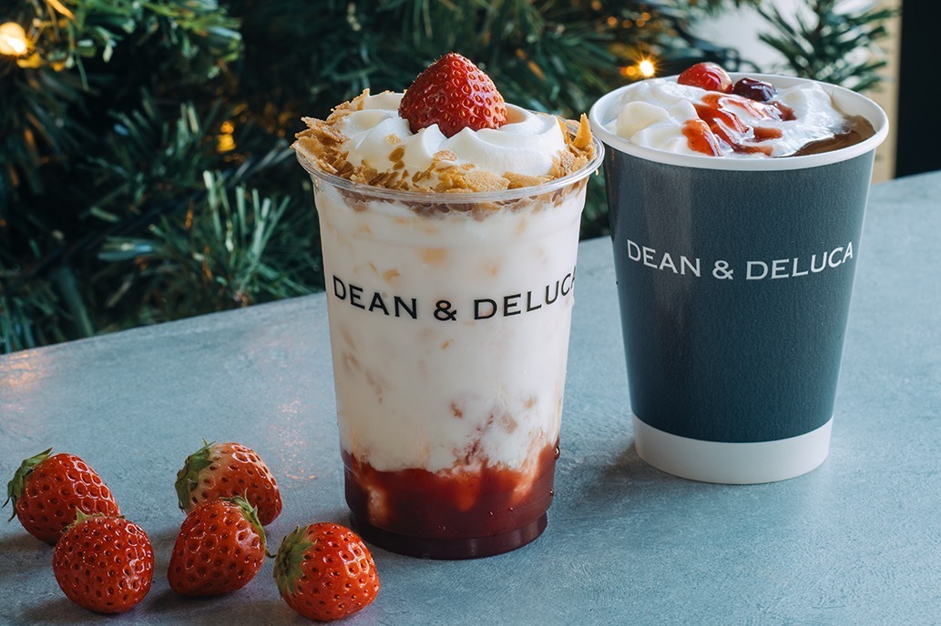ディーン＆デルーカのクリスマス限定“まるでストロベリーチーズケーキ”ラテ＆デザート風アップルサイダー