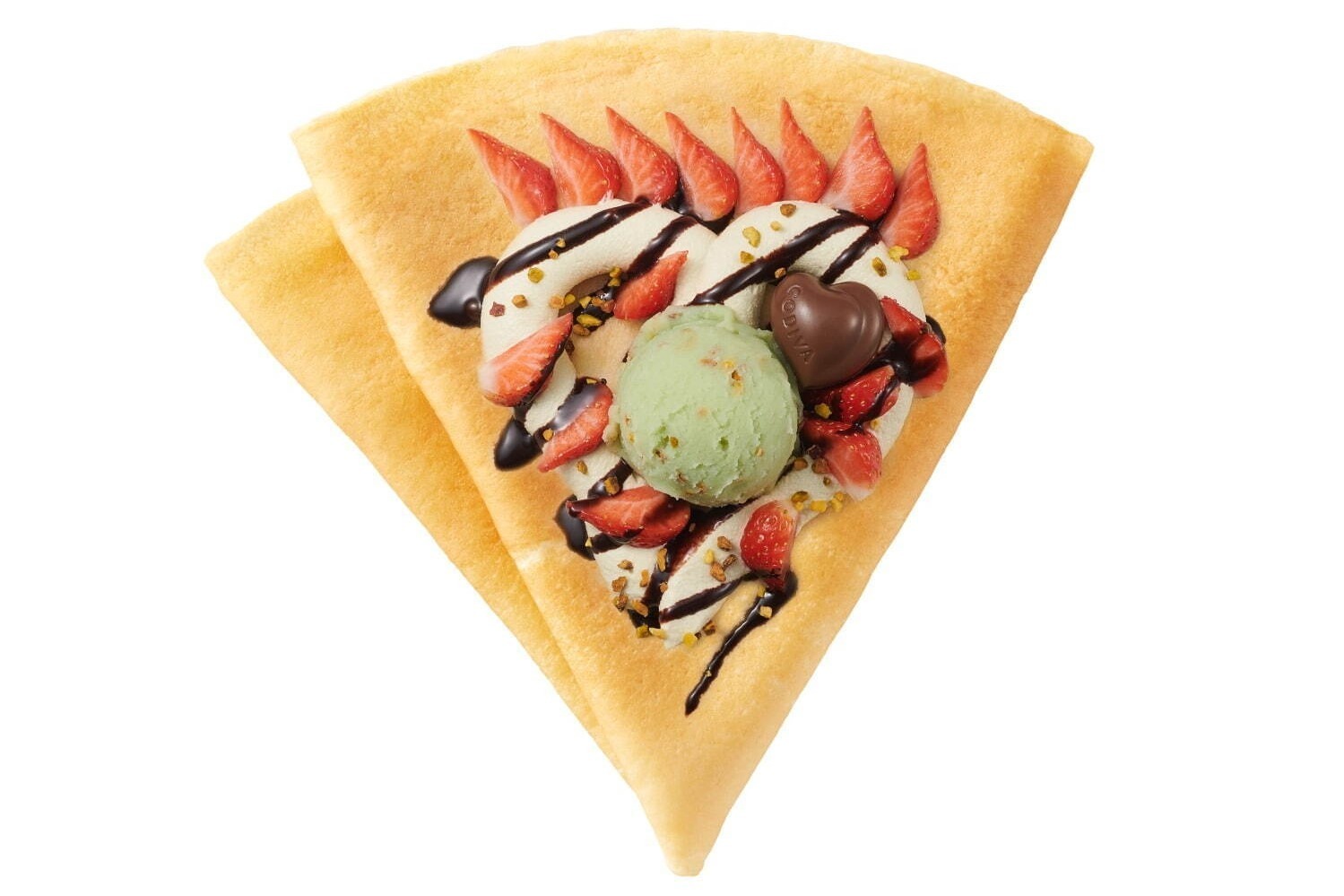 チョコバナナ｜ゴディバ“苺×ピスタチオ”の冬限定クレープ、ふわとろ食感のクリームにローストピスタチオなど