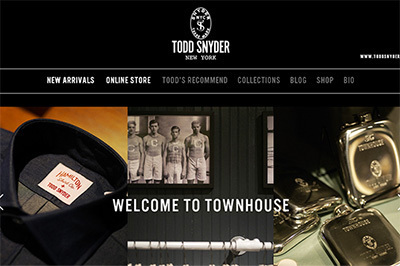 トッド スナイダーがオンラインストアをオープン