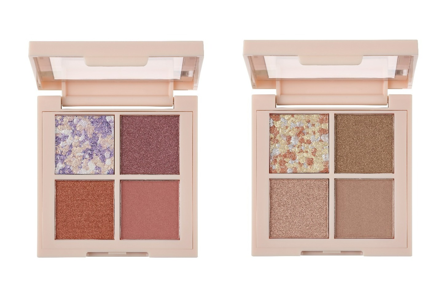 マットアイシャドウ｜レブロン24年春コスメ、人気4色アイパレにきらめくプラムピンク系＆上品なウォームベージュ系