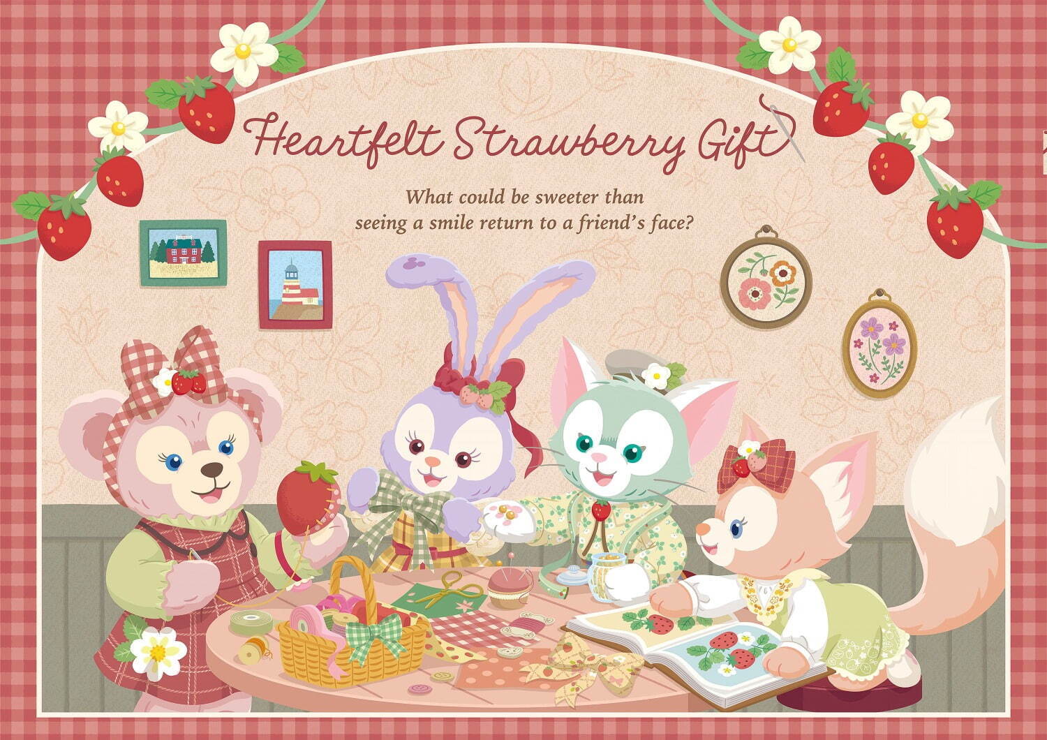 ダッフィー＆フレンズ“苺”モチーフのぬいぐるみなどグッズや限定メニュー、東京ディズニーシーで｜写真68