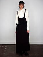 Y's 竹炭で手捺染を施した“チェック×千鳥格子柄”の麻コートや手編みのニットドレス｜写真6