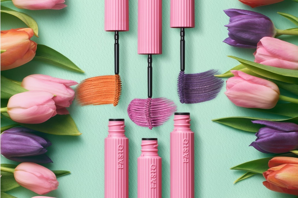 ファシオ24年春コスメ、人気ロング＆カールキープマスカラに“チューリップ”着想の華やかな限定色