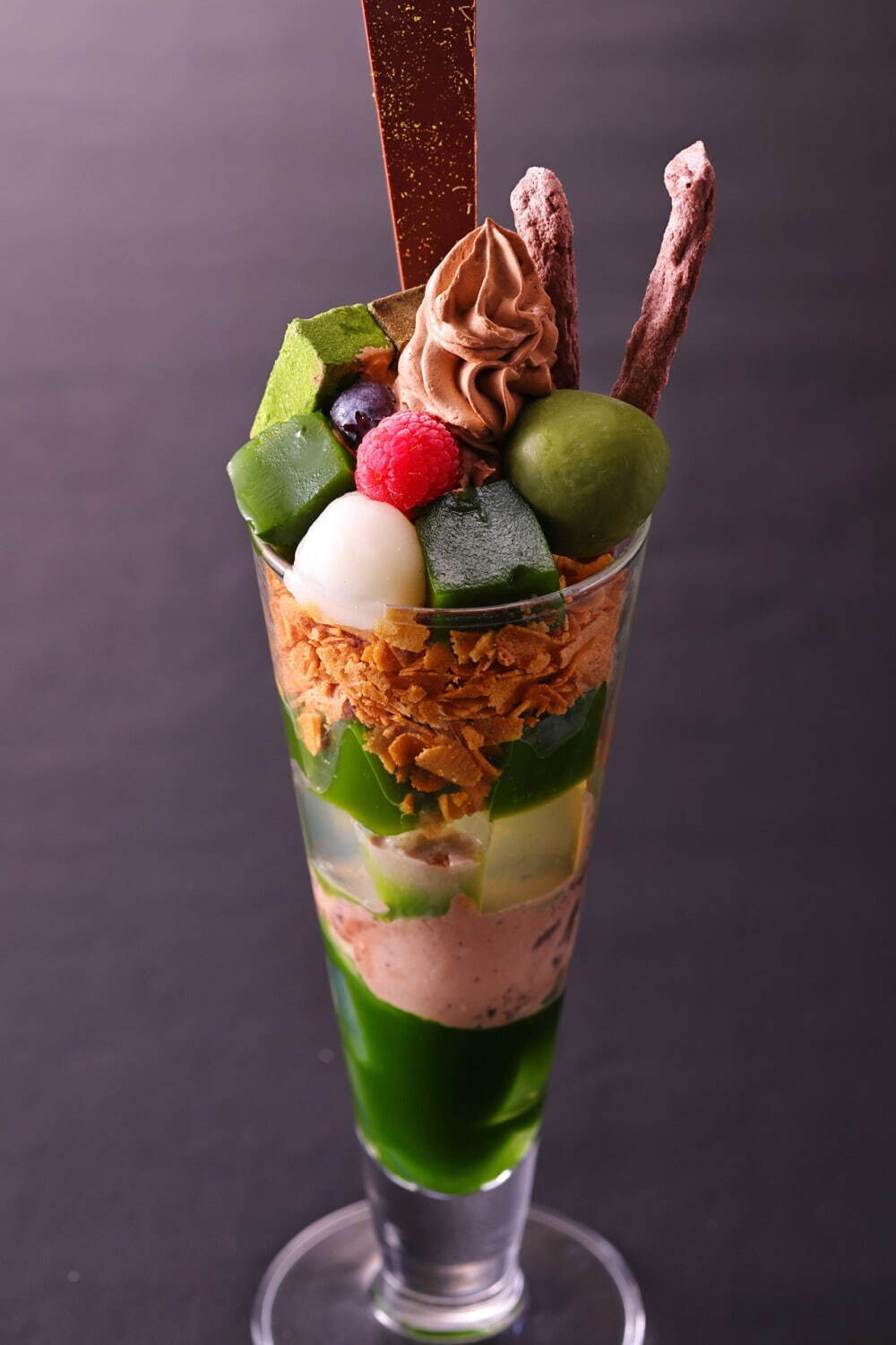 抹茶チョコレートパフェ
単品1,390円、お茶セット1,790円