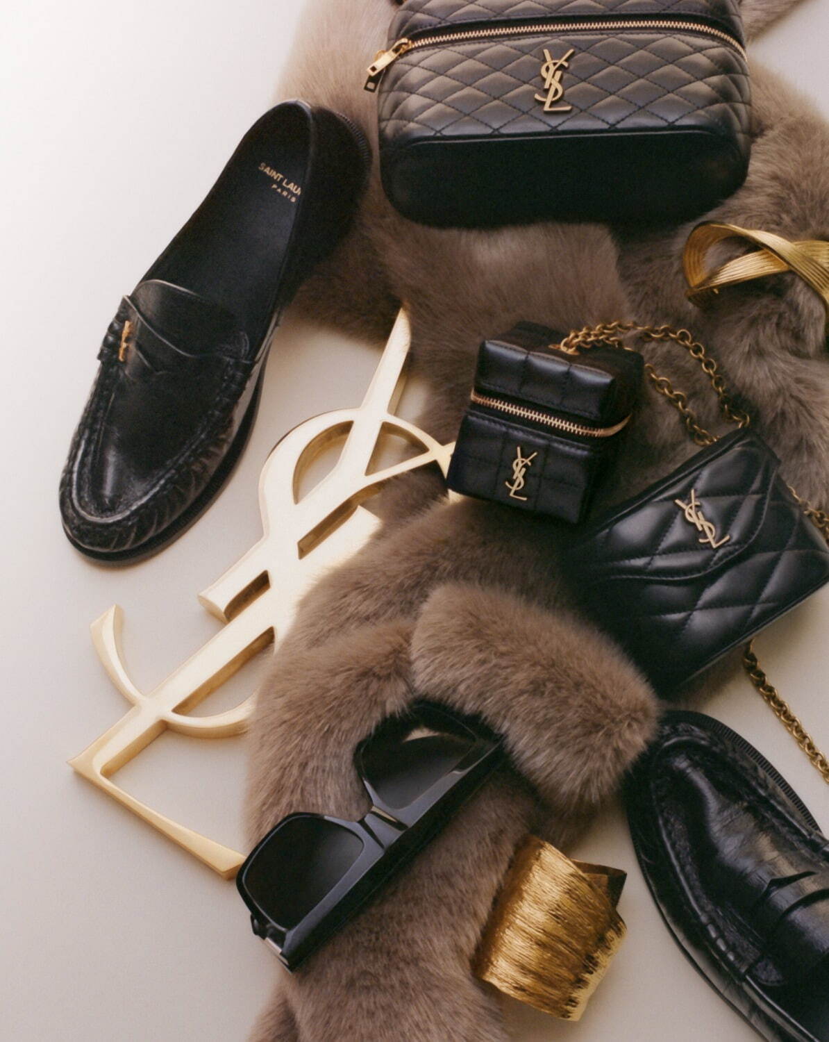 VINTAGE YSL/イヴ サンローラン】バニティバッグ（ハンドバッグ