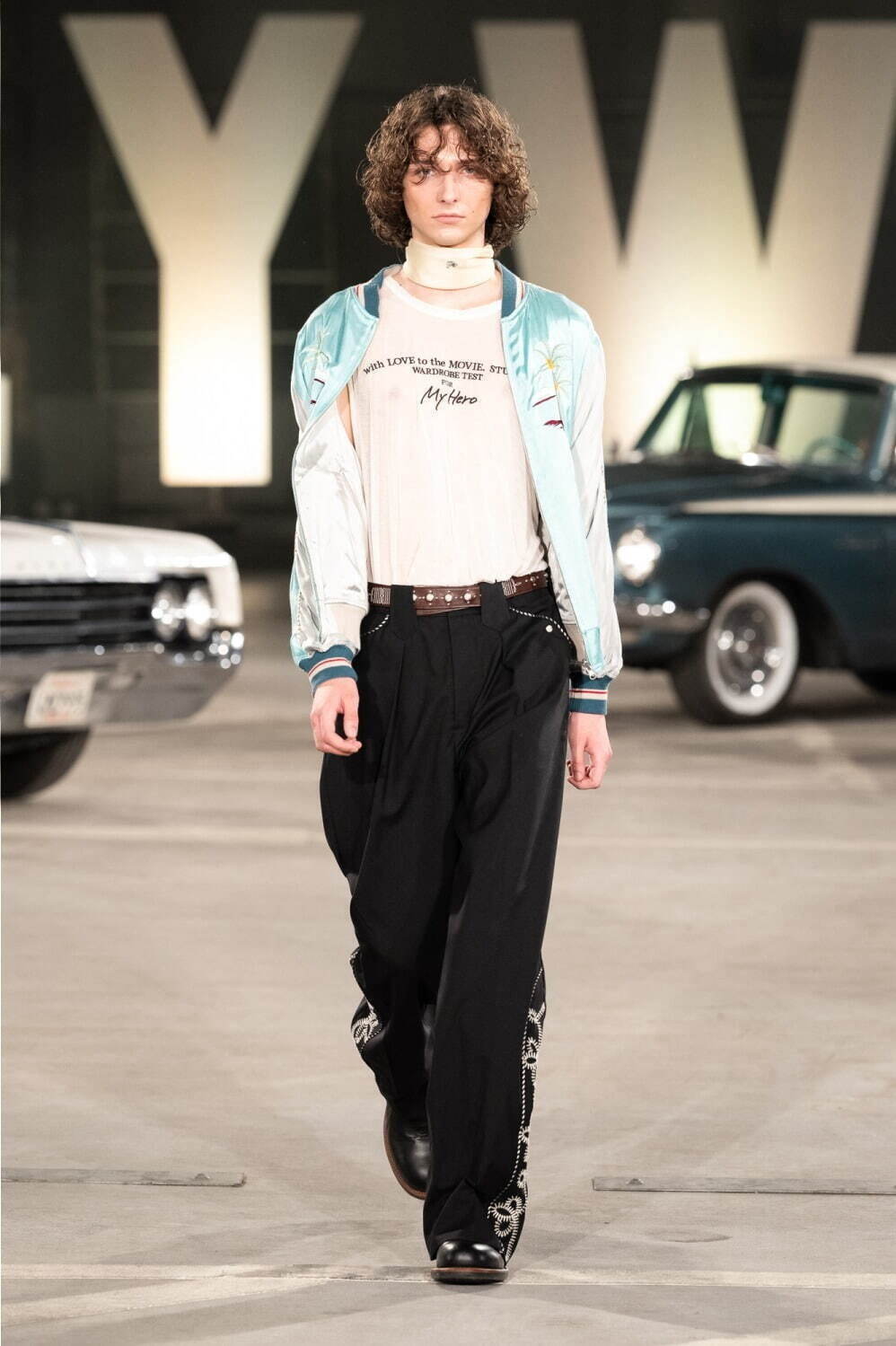 DAIRIKU - 【24SS】刺繍 ウエスタン スラックス / EMBROIDERY WESTERN SLACKS / グレー | STORY