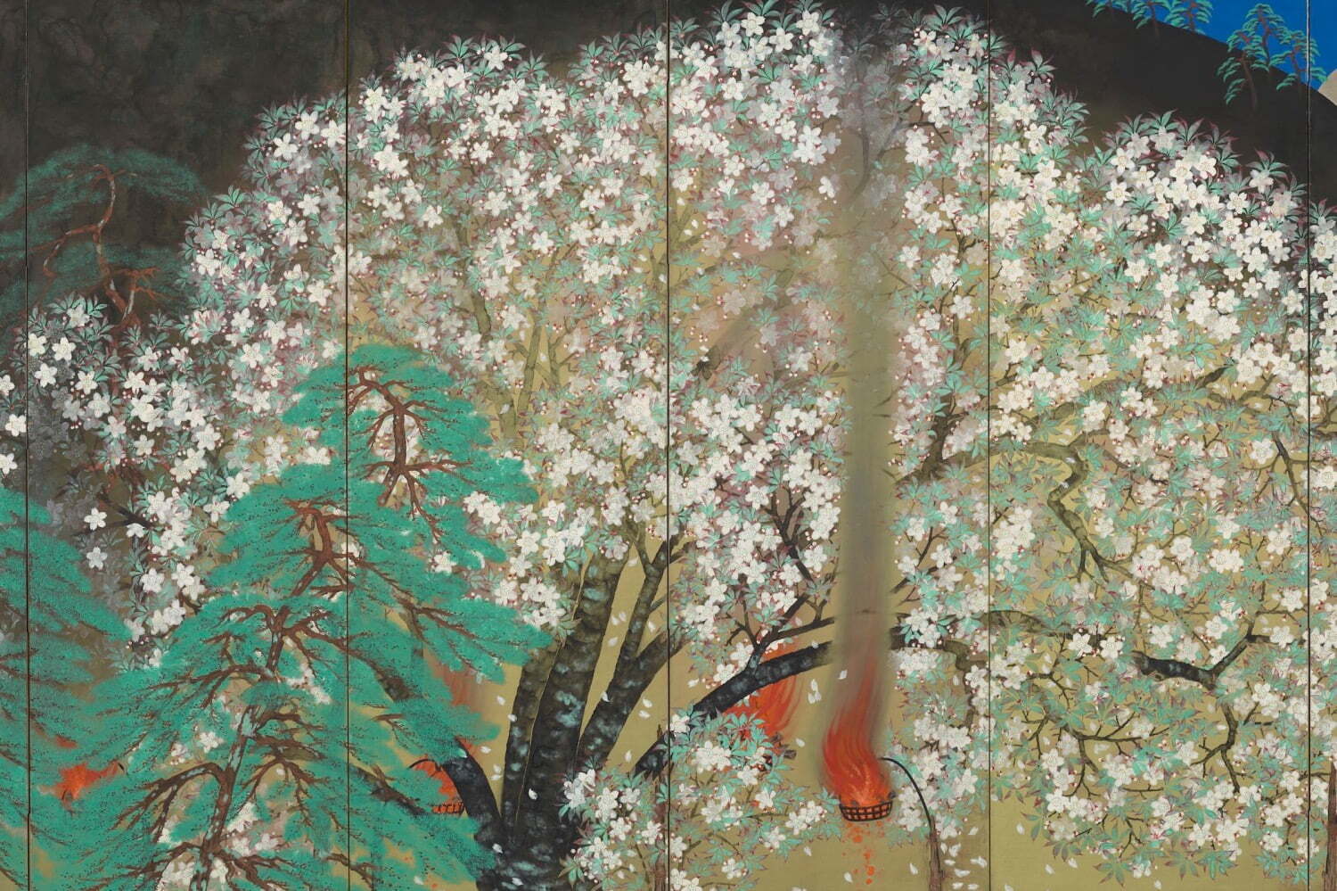 新春にちなんだ展覧会が東京・大倉集古館で - 横山大観の名品《夜桜》や“龍モチーフ”中国伝統衣装など