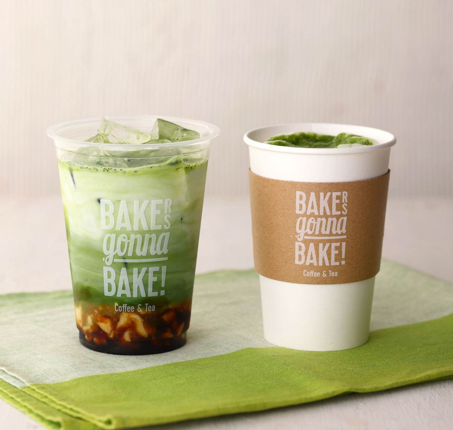 ミルクもちと黒みつの抹茶ティーラテ(アイス) 490円、黒みつ抹茶ティーラテ(ホット) 490円