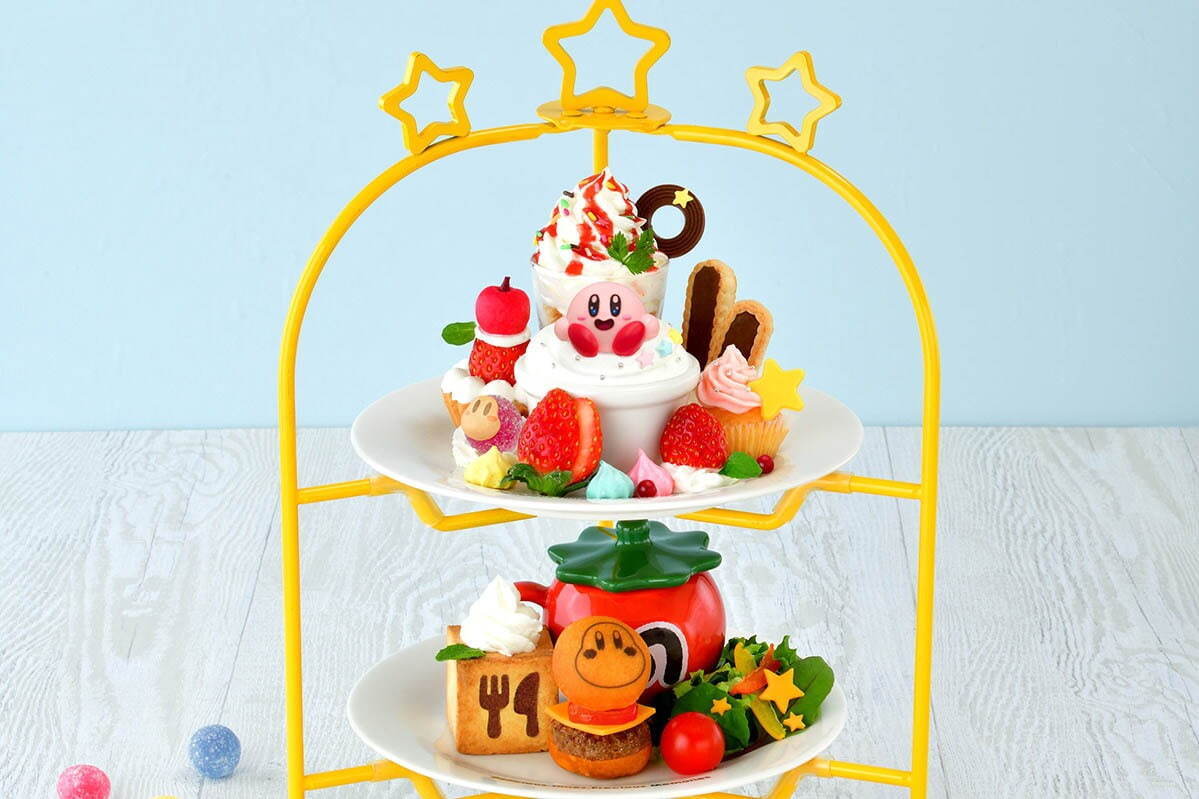 星のカービィ｜東京＆博多「カービィカフェ」で“おかし”な世界がテーマの限定アフタヌーンティー