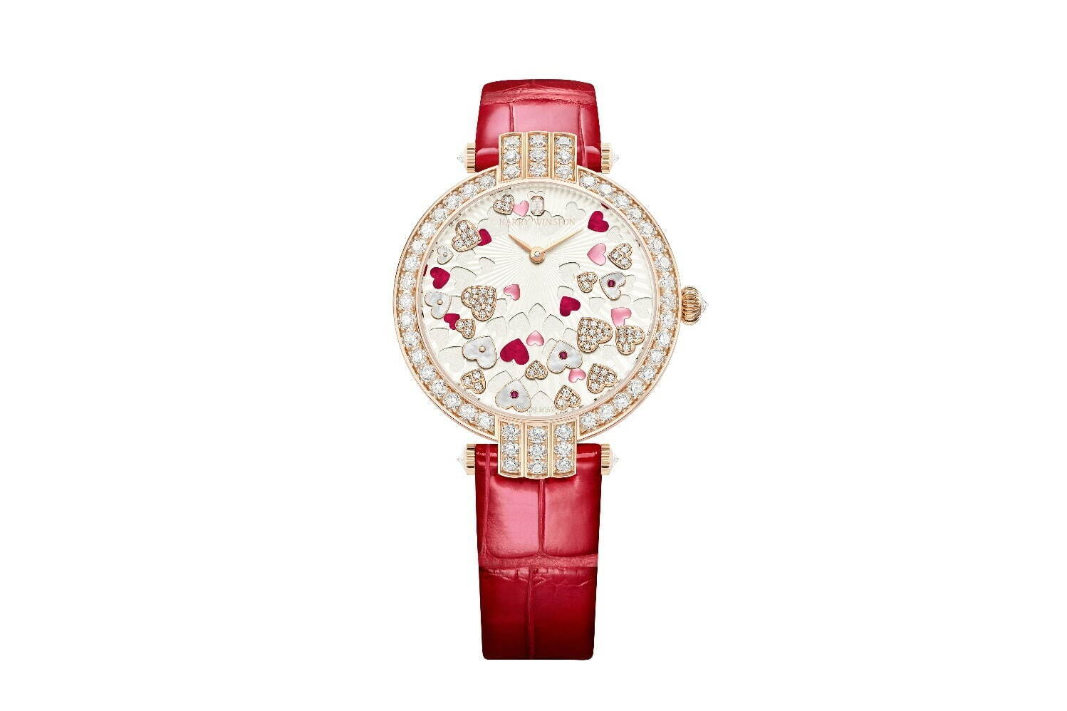 ハリー・ウィンストンのバレンタイン限定腕時計、“煌めくハート