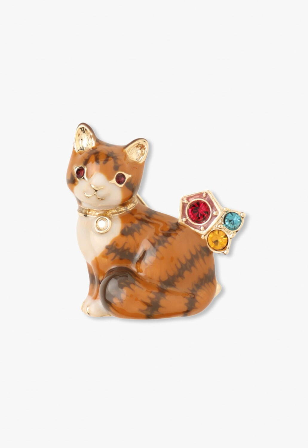 アナ スイ“猫”モチーフの23年冬新作アクセサリー、“ちょこん”と