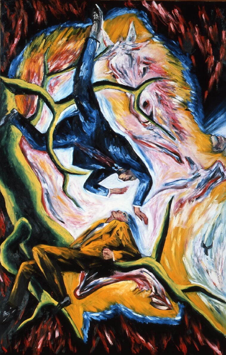 横尾忠則 《青い沈黙》 1986年 世田谷美術館蔵