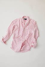 スナイデル / ポロ ラルフ ローレン、“刺繍付き”ホワイト×ピンクのストライプキャップやシャツなど｜写真5