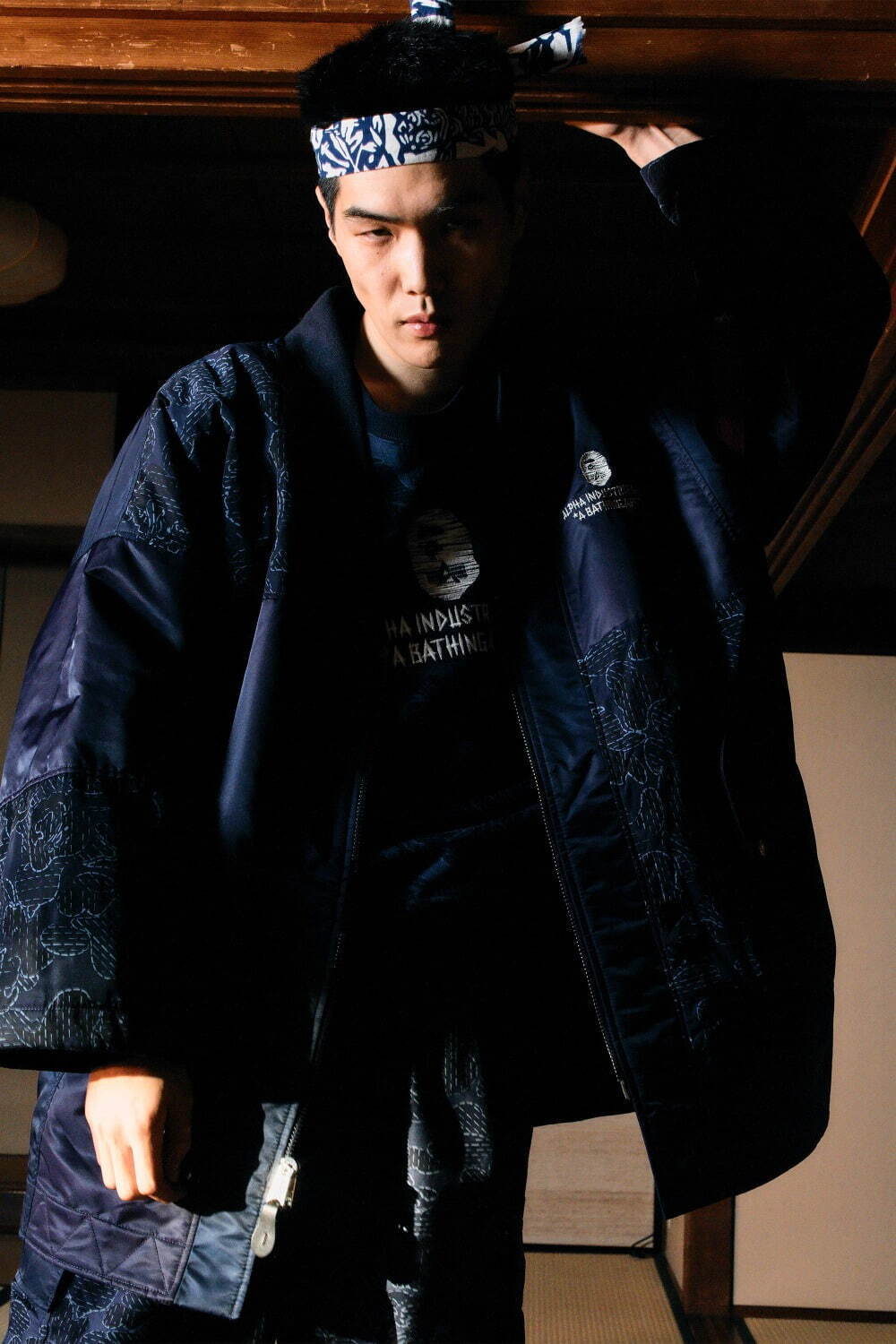 ア ベイシング エイプ(A BATHING APE), アルファ インダストリーズ(ALPHA INDUSTRIES), メディコム・トイ(MEDICOM TOY) 刺し子｜写真4