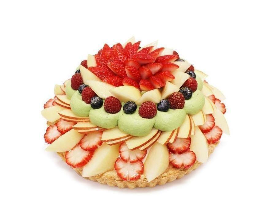 カフェコムサ“正月イメージ”の限定ケーキ、苺×洋梨の紅白カラーフルーツや甘酒ムース｜写真1
