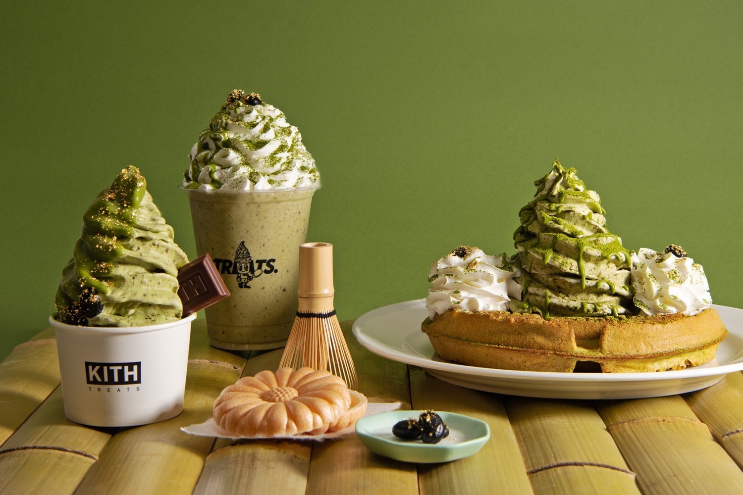 ミルクシェイク｜キス トリーツ トウキョウの正月限定「抹茶」アイスクリーム、“黒豆＆もなか”入り和フレーバー