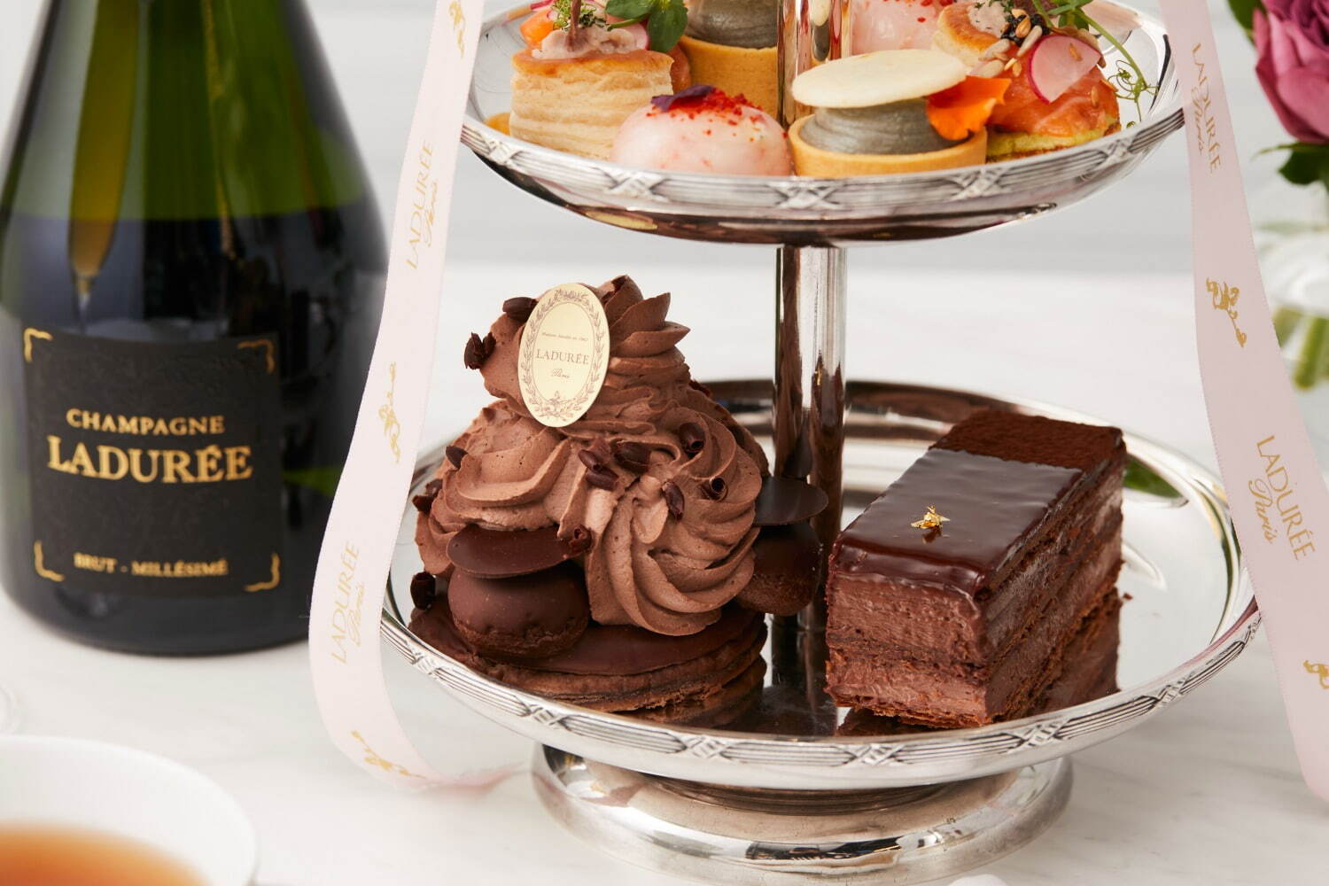 ラデュレ(Ladurée) ショコラアフタヌーンティー｜写真3