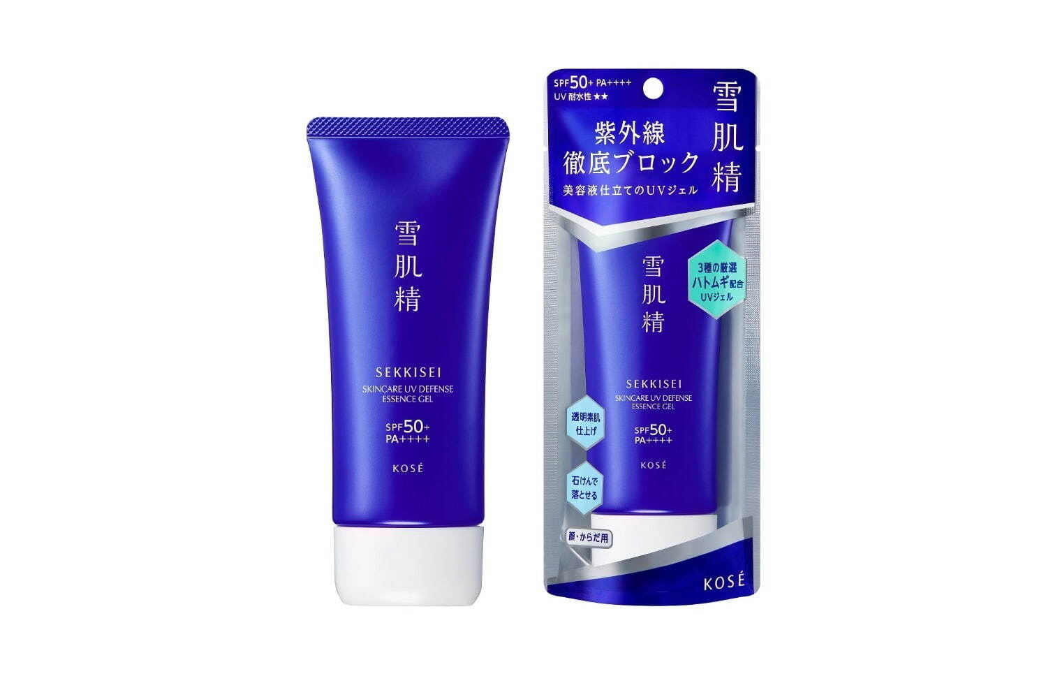 雪肌精 スキンケア UV エッセンス ジェル SPF50+ PA++++ UV 耐水性★★ 2,310円(編集部調べ)＜新製品＞