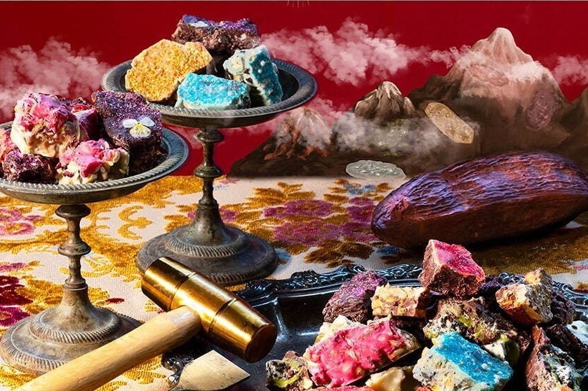 「小楽園」24年バレンタインイベント、“巨大チョコレート山脈”でチョコ発掘＆ホットチョコレート飲み放題