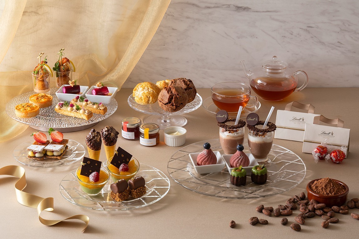 カカオニブ｜スイスホテル南海大阪とリンツチョコレートの初コラボアフタヌーンティー、ホワイトチョコのさっぱりプリン