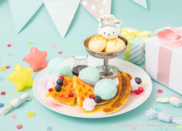 サンリオ「ポチャッコ」の限定カフェ“ひょっこりポチャッコ”ドリンクやバナナ香るカレー、東京・大阪で｜写真5