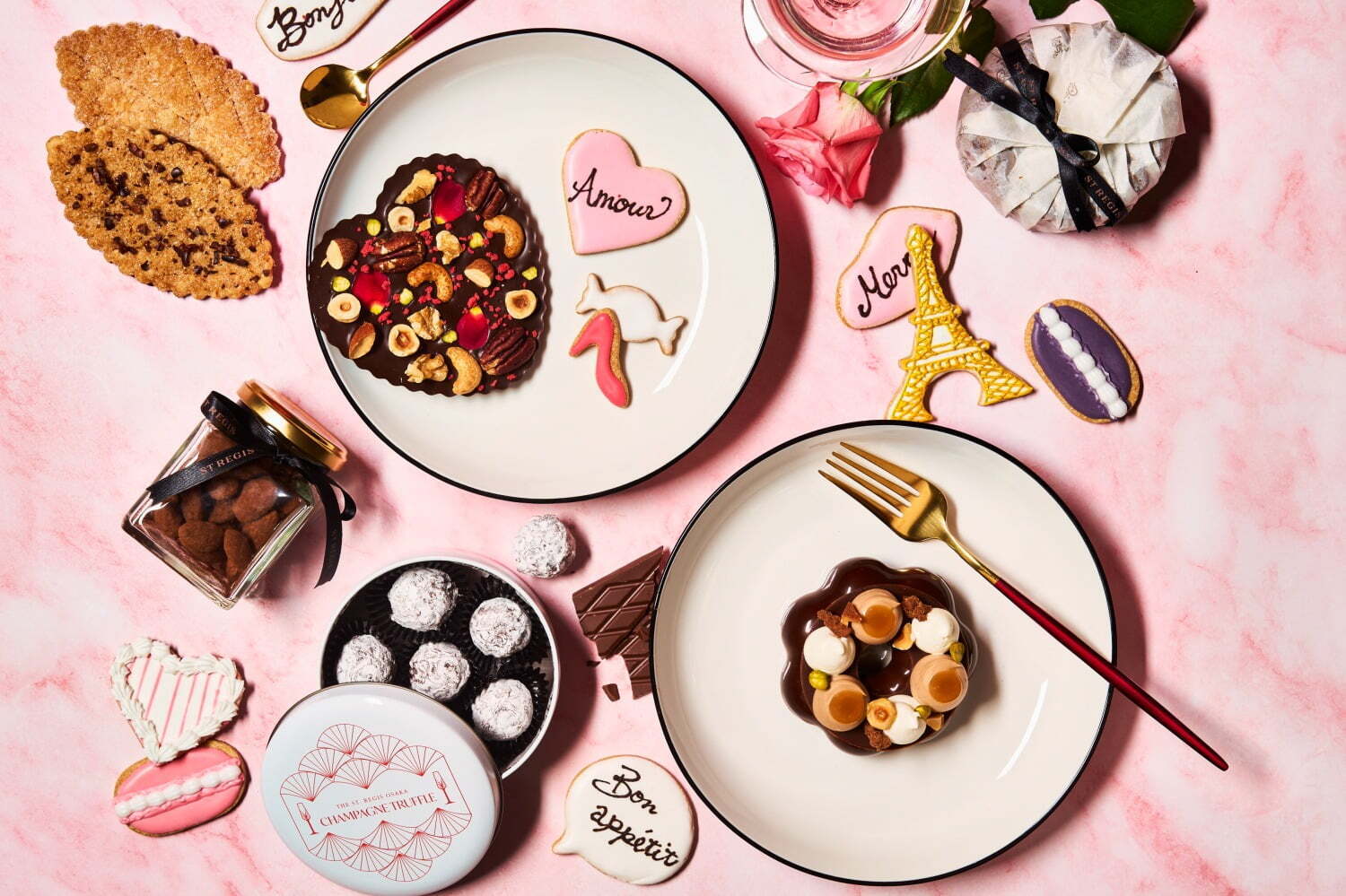 トリュフ｜セント レジス ホテル 大阪24年バレンタイン“パリ着想ムースショコラ”＆ハート型チョコレートなど