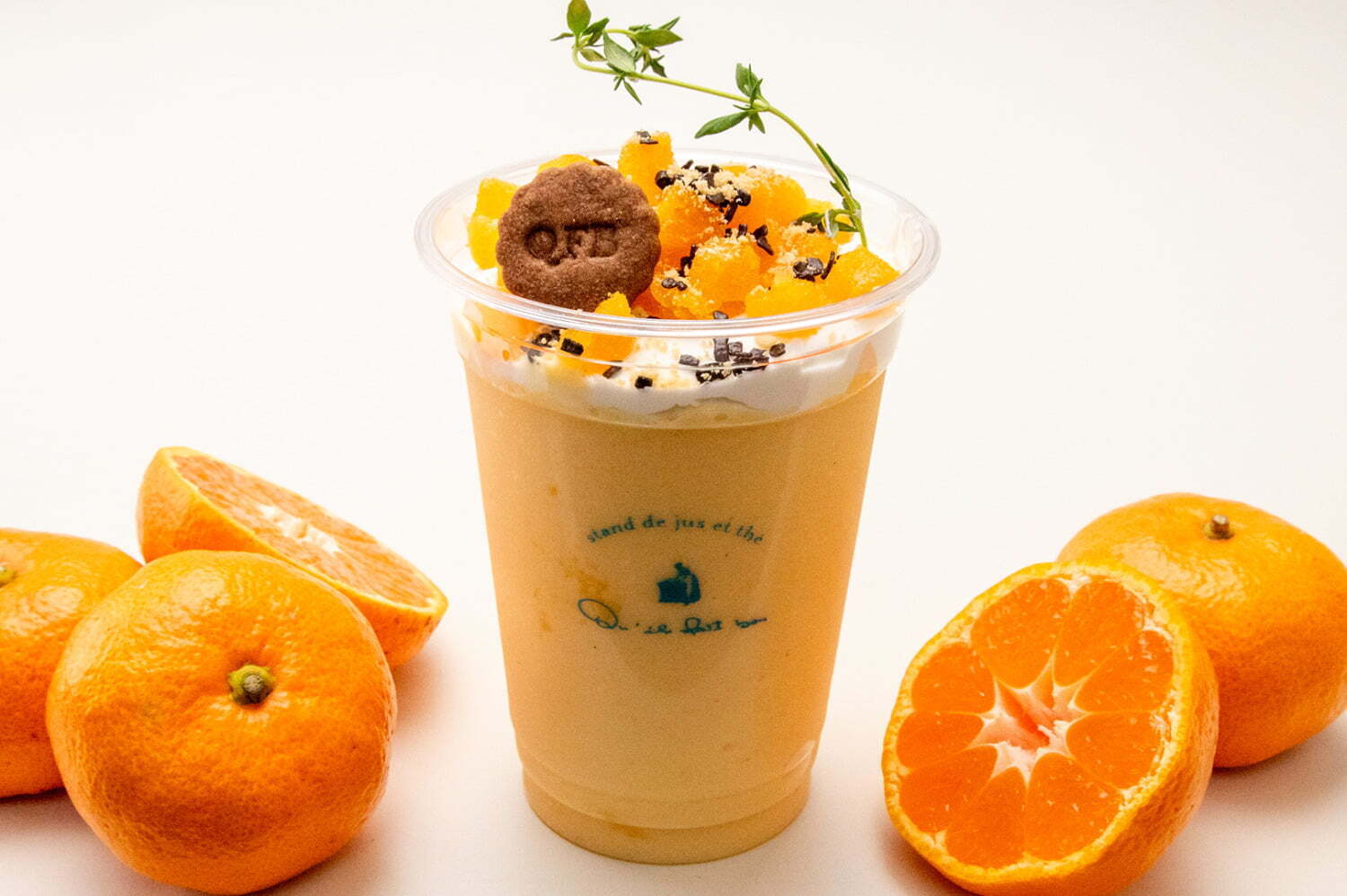 キル フェ ボンのドリンクスタンド「スタンド ジュ エ テ」“濃厚みかん×カスタード”の限定フラッペ