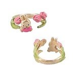 “ミッフィー＆誕生花”のリングがフラワーミッフィーで、スイートピーやスズランモチーフなど全12種｜写真5