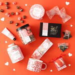 フランフラン24年バレンタイン“おそろい”パッケージの雑貨＆お菓子、赤やピンクのハートデザインなど｜写真2