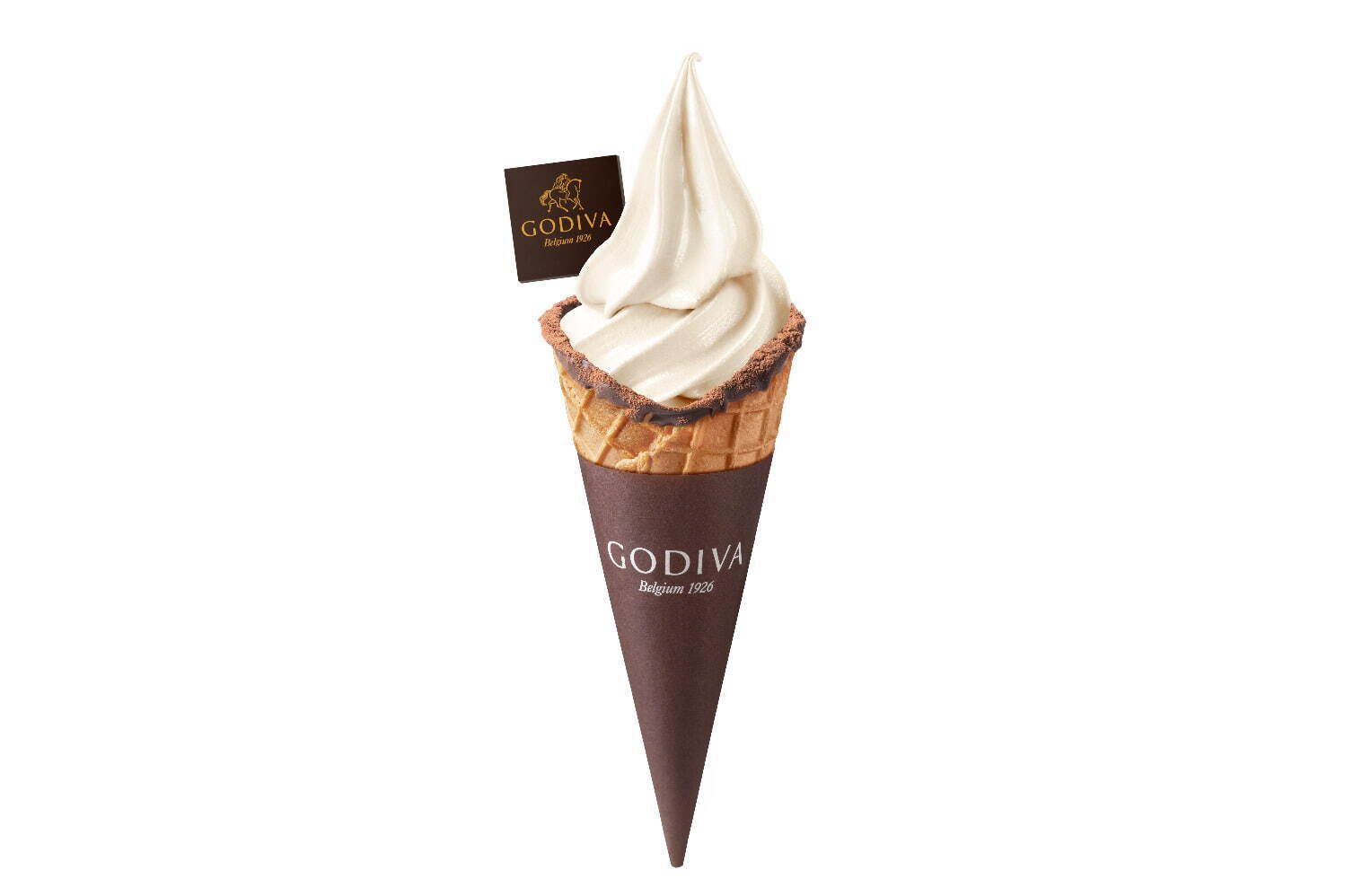 「ゴディバ ソフトクリーム カカオフルーツ＆ホワイトチョコレートバニラ」690円