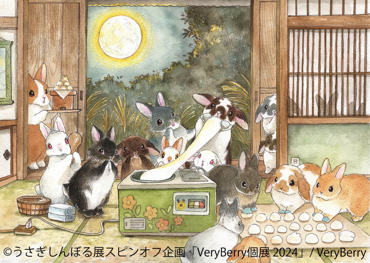 “キュートなうさぎさん”アートが集結する個展が名古屋で、描き下ろし限定原画作品などを展示・販売｜写真3