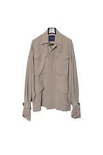 レインメーカー24年春夏、和紙のミリタリージャケットや機能素材のバルカラーコート｜写真14