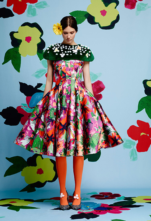 トム ブラウン ニューヨーク 2015年リゾートコレクション - 彩り豊かに咲き乱れる花々 | 写真