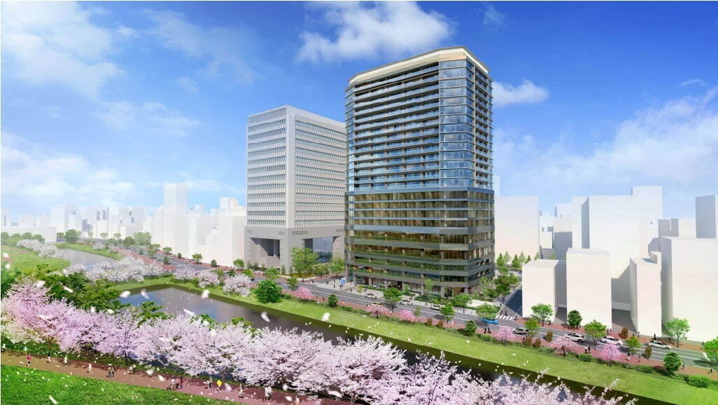 インターコンチネンタルホテルを中心とする複合ビルが福岡家庭裁判所跡地に、2030年開業予定｜写真1