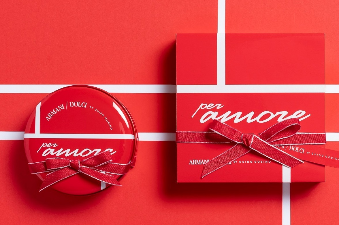 アルマーニ / ドルチ24年バレンタイン＆ホワイトデーチョコ、ハート型ショコラ入りの真っ赤なボックス