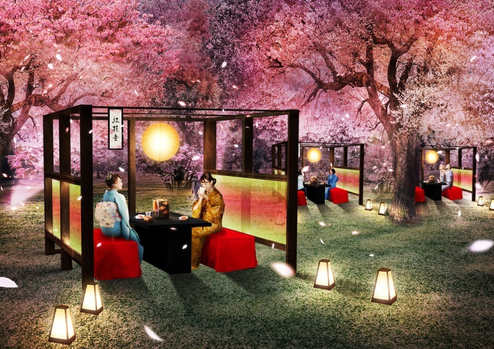 京都・二条城で“アートなお花見”「ネイキッド桜まつり」夜桜ライトアップやデジタルアート、桜スイーツも｜写真10