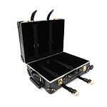 グローブ・トロッター×ザ・ヴァンパイアズ・ワイフのトラベルラゲッジ、ベルベット裏地のスーツケース｜写真2