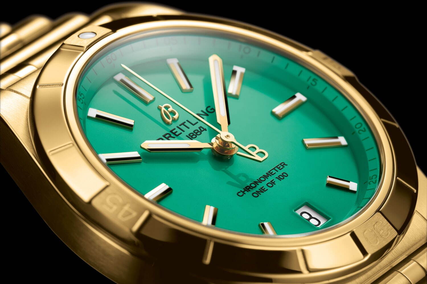 ブライトリング×ヴィクトリア・ベッカムの腕時計「クロノマット」“ペパーミント”ダイヤルなど全6色｜写真13