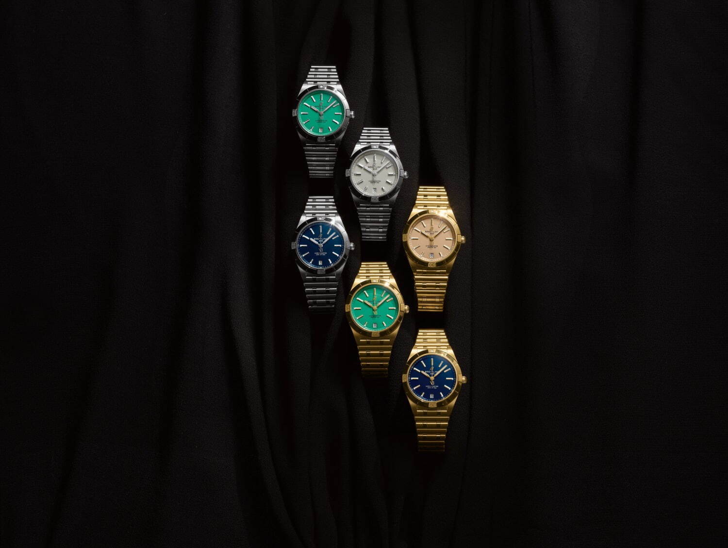 ブライトリング×ヴィクトリア・ベッカムの腕時計「クロノマット」“ペパーミント”ダイヤルなど全6色｜写真1