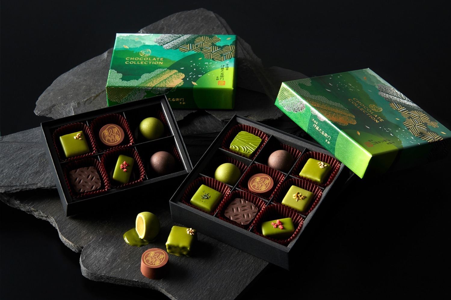 京都・伊藤久右衛門24年バレンタインチョコBOX、人気「濃い抹茶」や新作“レモン”ショコラなど