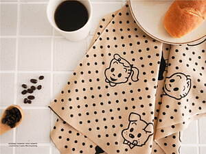 オサムグッズ×手ぬぐい「かまわぬ」第2弾、新色オレンジの縞模様