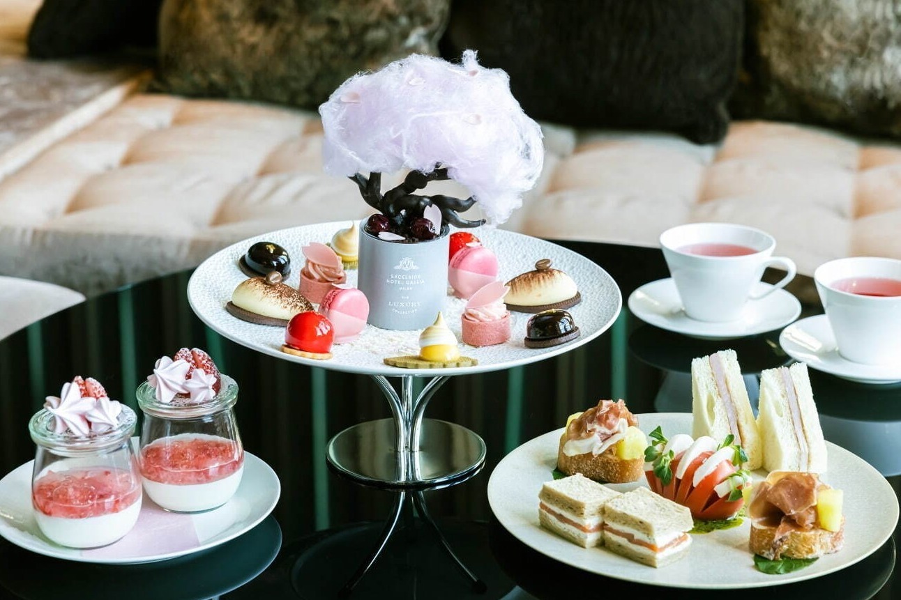 桜アフタヌーンティー｜チョコ＆綿飴で作る“満開の桜”咲くアフタヌーンティー、ザ・プリンスギャラリー 東京紀尾井町で