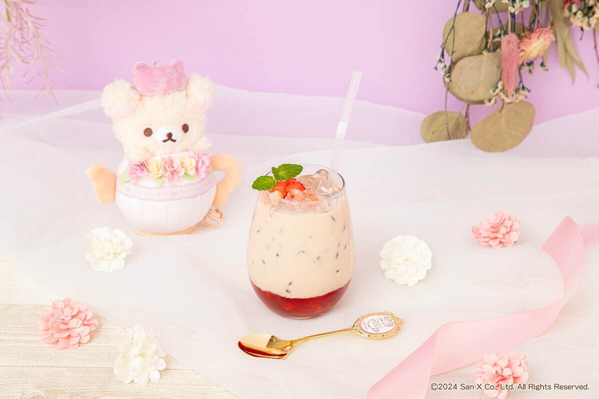リラックマ スペシャルカフェセット　 ぬいぐるみ　ティーセット コリラックマ＆チャイロイコグマカフェ」東京・大阪・名古屋に