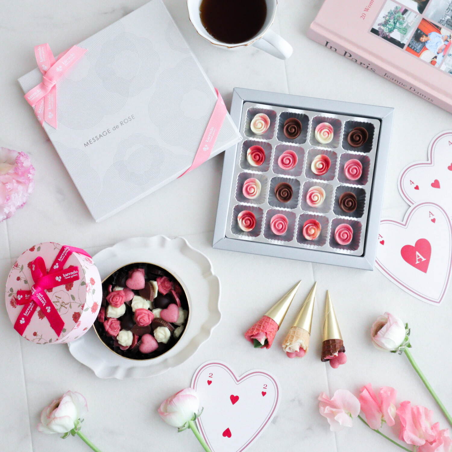 花屋が作る“バラ型チョコ”にチューリップ着想の新作、24年バレンタイン＆ホワイトデー限定｜写真17