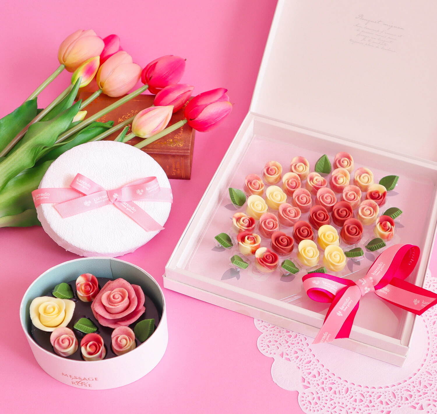 花屋が作る“バラ型チョコ”にチューリップ着想の新作、24年バレンタイン＆ホワイトデー限定｜写真6