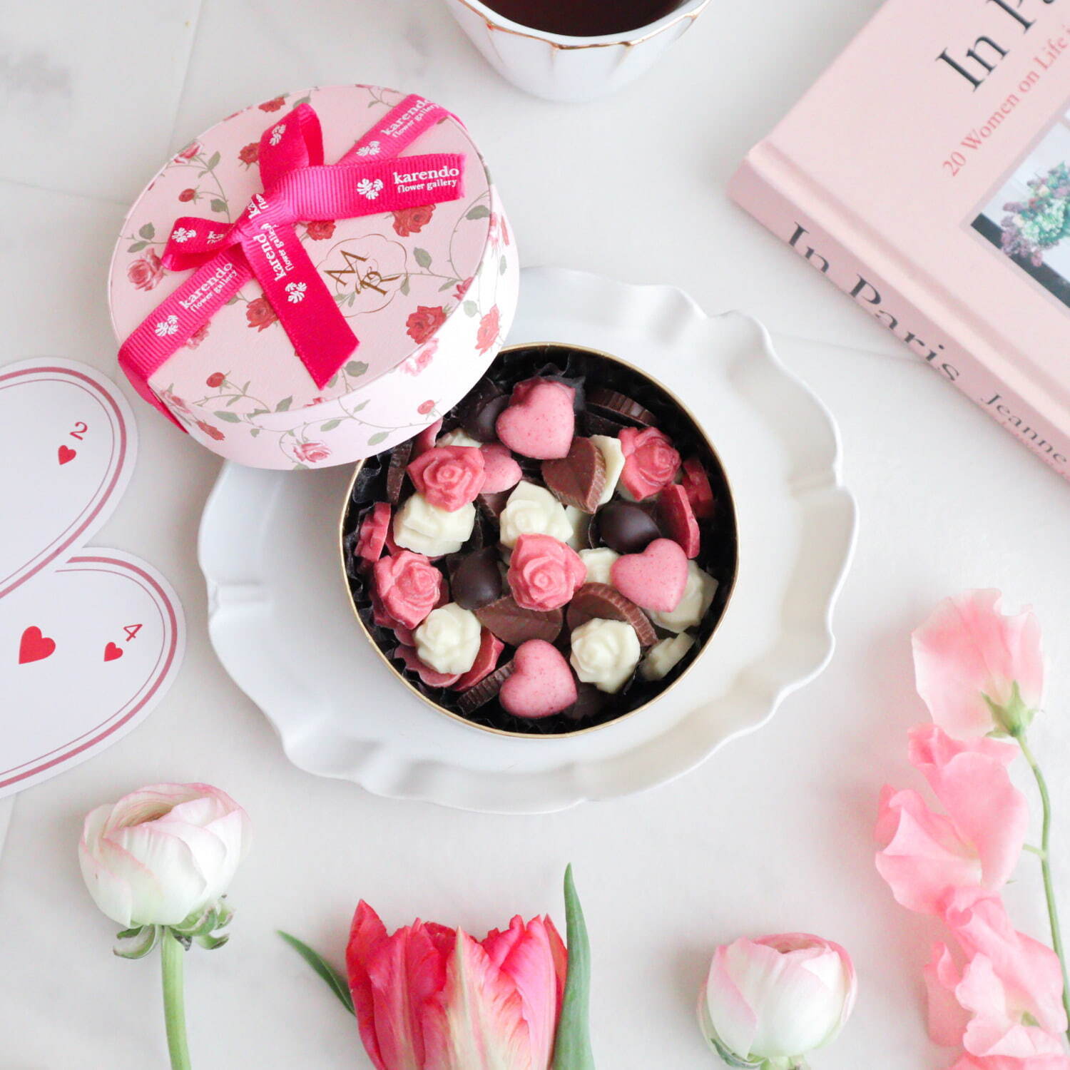 花屋が作る“バラ型チョコ”にチューリップ着想の新作、24年バレンタイン＆ホワイトデー限定｜写真10