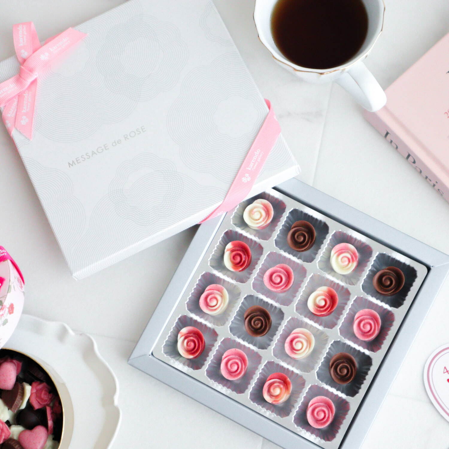 花屋が作る“バラ型チョコ”にチューリップ着想の新作、24年バレンタイン＆ホワイトデー限定｜写真4