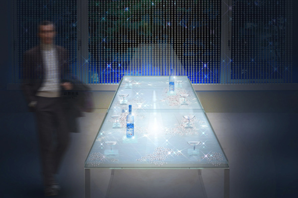 スワロフスキーと仏高級ウォッカのグレイグースのコラボ期間限定バー