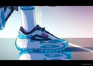 FILA×初音ミク限定スニーカー届いたレビュー ｜むらかみ