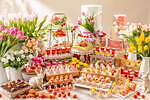 コンラッド東京の春限定いちごスイーツビュッフェ、チューリップとイースターをモチーフに｜写真1